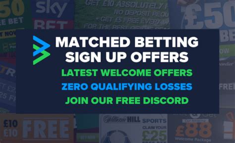 Matched betting sign up offers: Reduce your qualifying losses with .